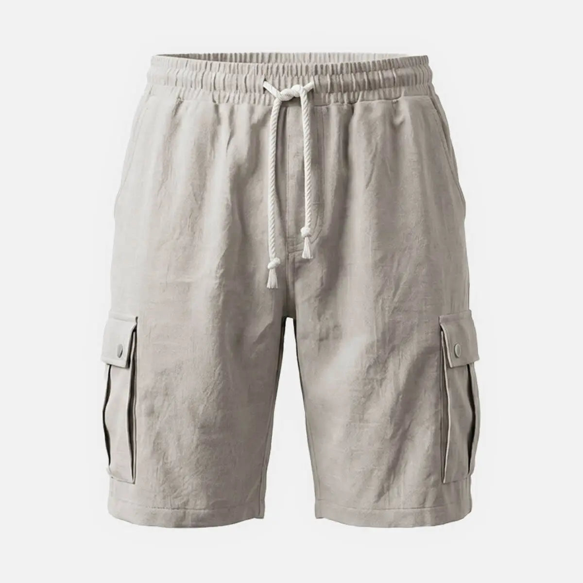 Men's Linen Blend Slim Fit Cargo Shorts Eleven Oasis