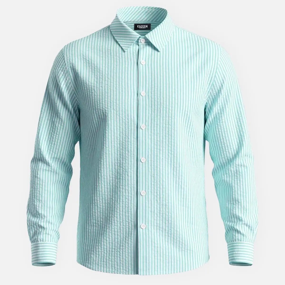 Men's Classic Stripe Long Sleeve Shirt Eleven Oasis