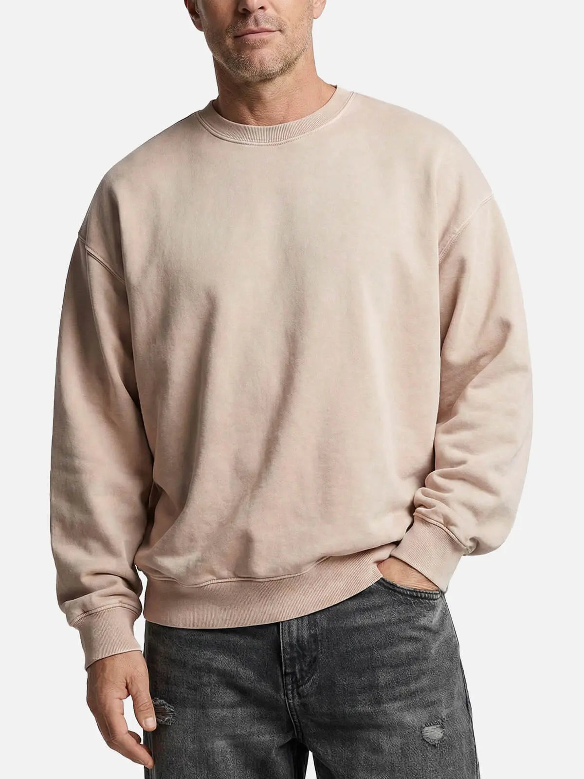 Men's Vintage Washed Cotton Sweatshirt Eleven Oasis