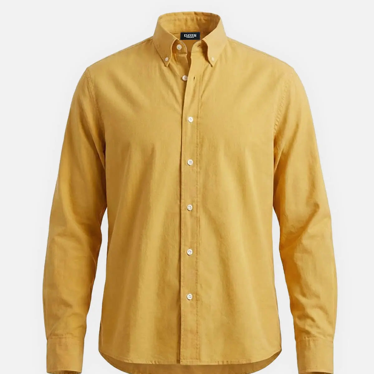 Men's Classic Cotton Button Down Long Sleeve Shirt ElevenOasis