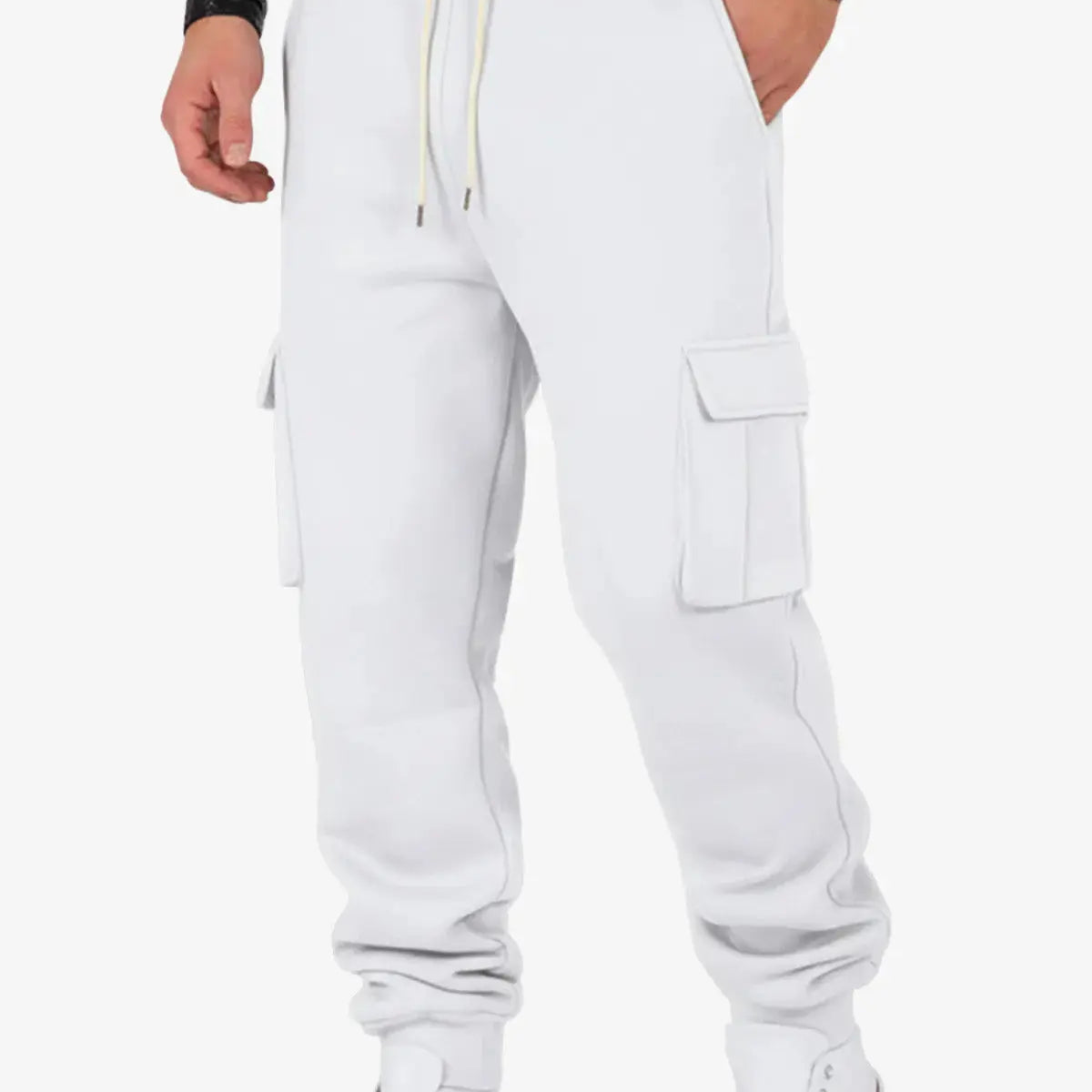 Men's Cargo Pocket Drawstring Jogger Pants ElevenOasis