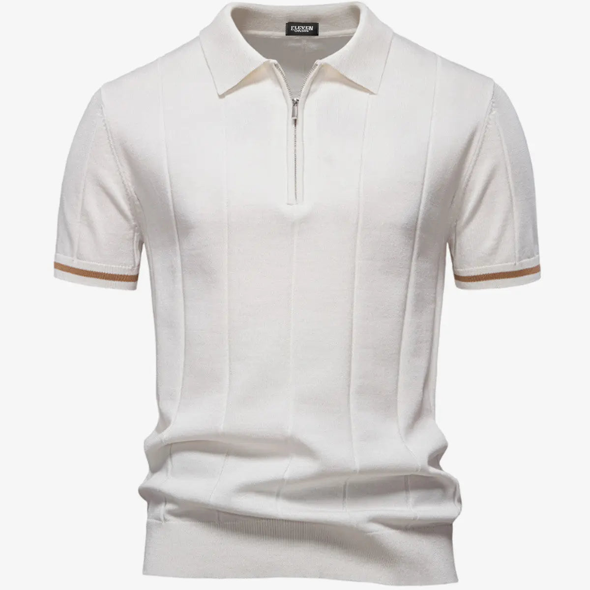 Men's Refined Slim Polo Knit Short Sleeve Shirt ElevenOasis