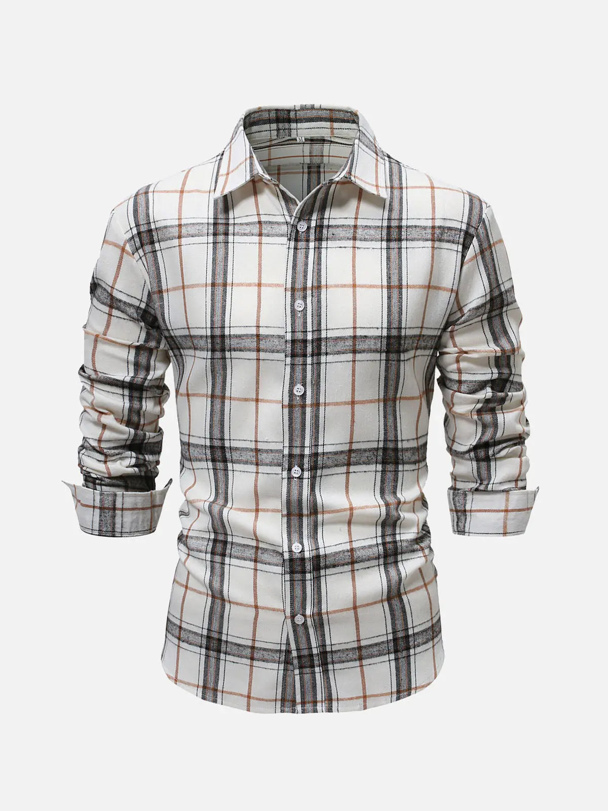 Men's Classic Plaid Long Sleeve Shirt ElevenOasis