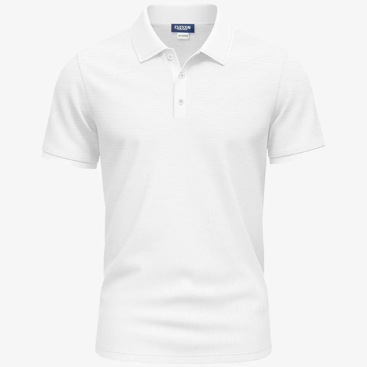 Men's Waffle Knit Polo Shirt Eleven Oasis