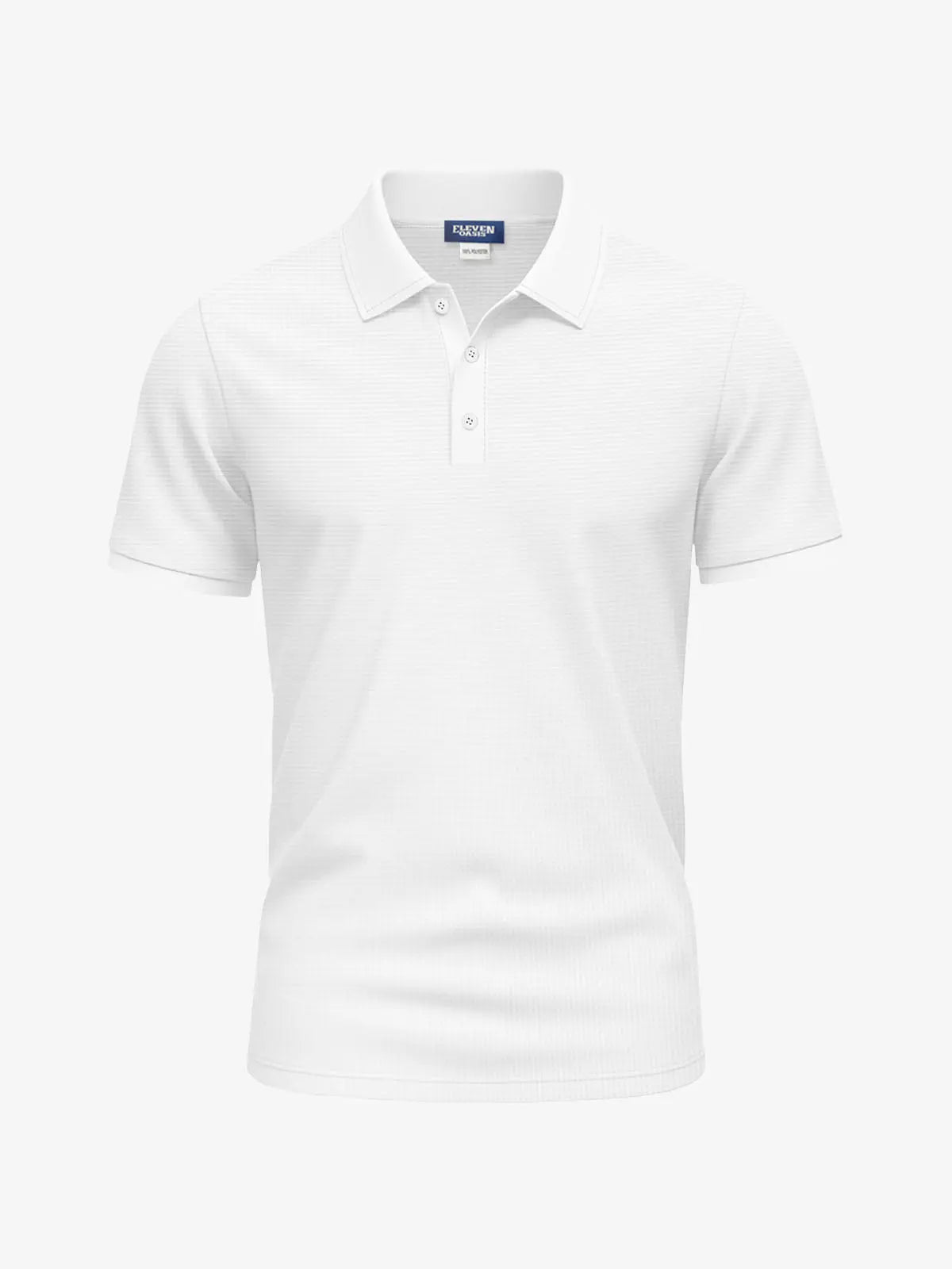 Men's Waffle Knit Polo Shirt Eleven Oasis
