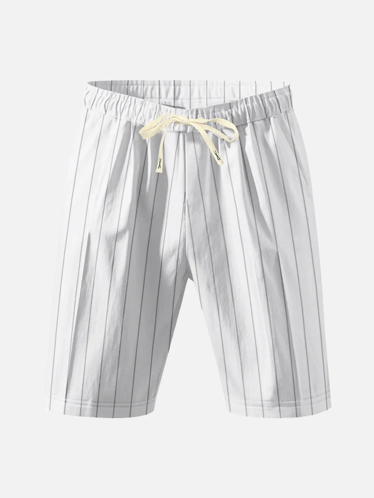 Men's Pinstripe Linen Blend Drawstring Shorts Eleven Oasis