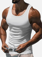 Men's Solid Color Slim Fit Tank Top