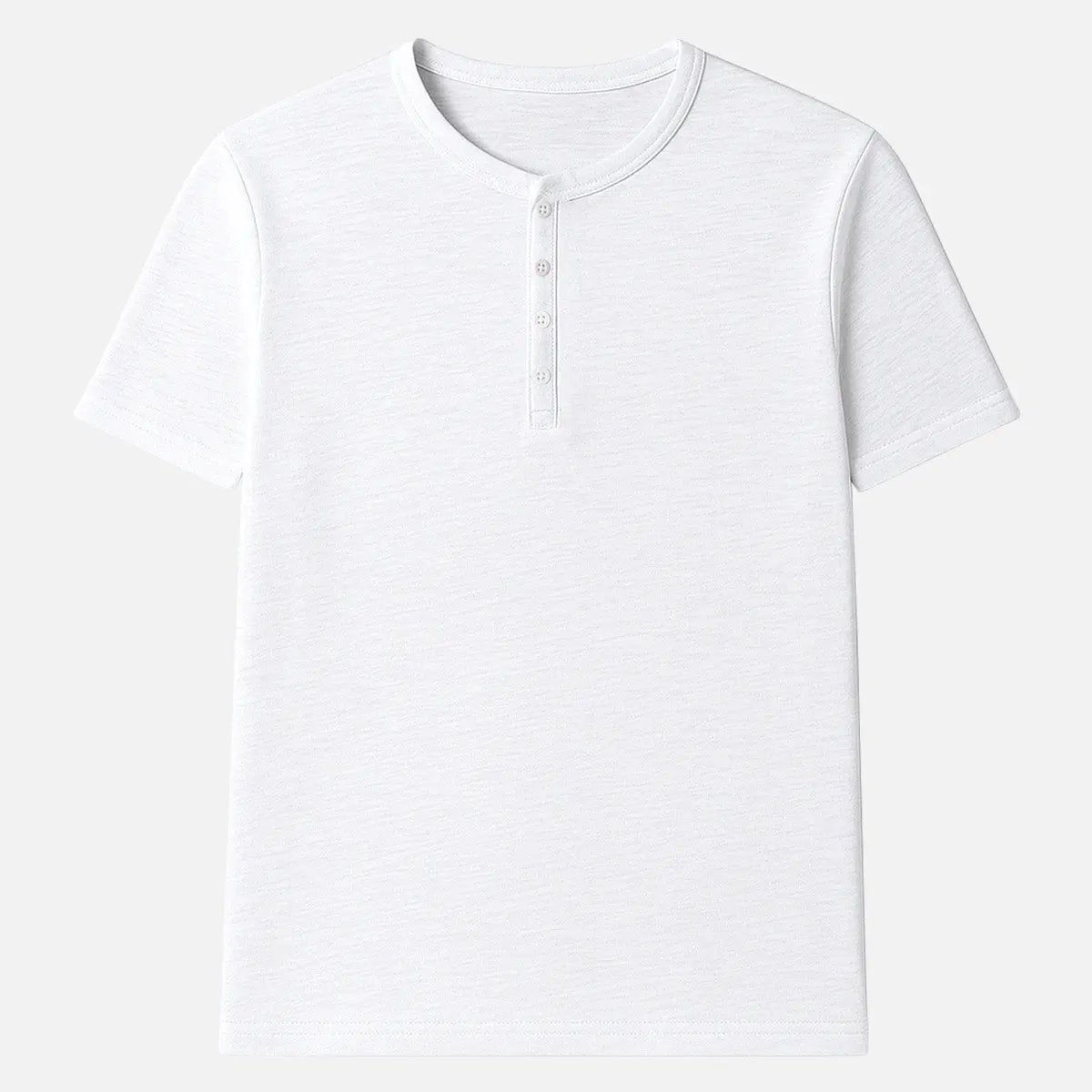 Men's Classic Cotton Henley T-Shirt ElevenOasis