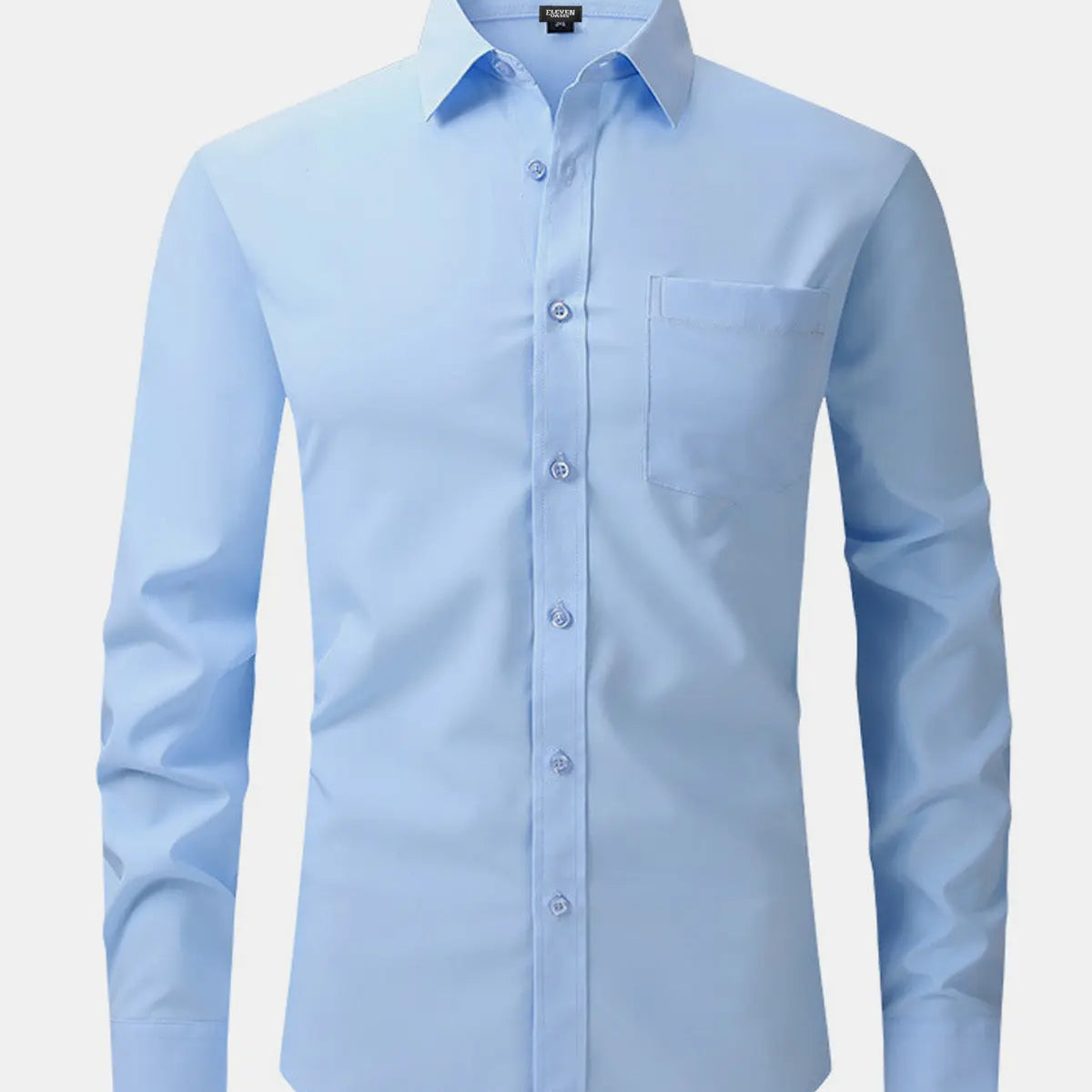 Men's Business Casual Long Sleeve Shirt ElevenOasis
