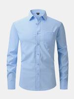 Men's Business Casual Long Sleeve Shirt ElevenOasis