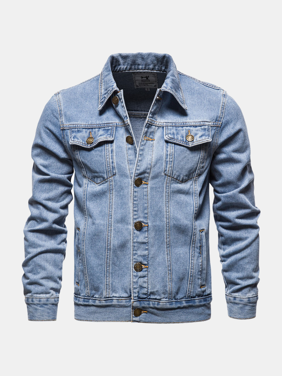 Men's Classic Button Denim Jacket ElevenOasis