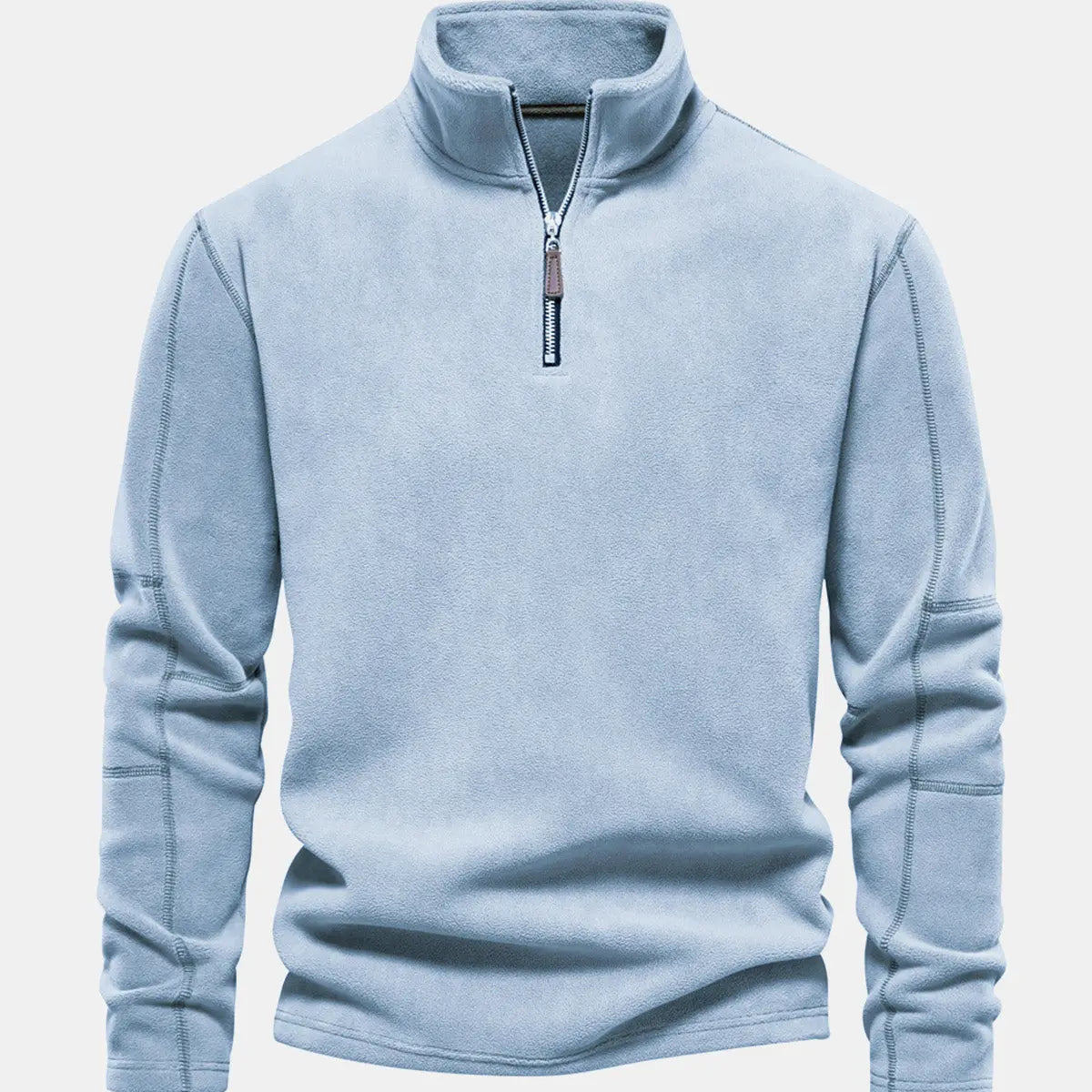 Men's Quarter-Zip Fleece Pullover Sweatshirt ElevenOasis