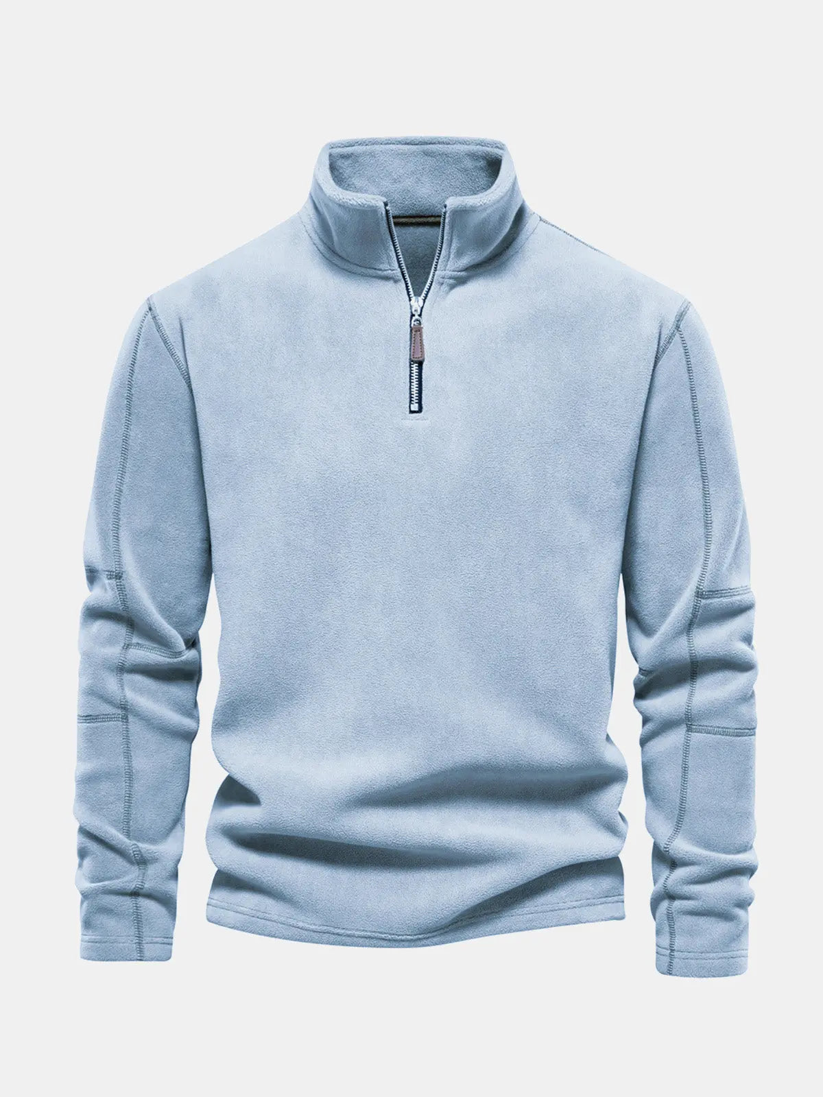 Men's Quarter-Zip Fleece Pullover Sweatshirt ElevenOasis