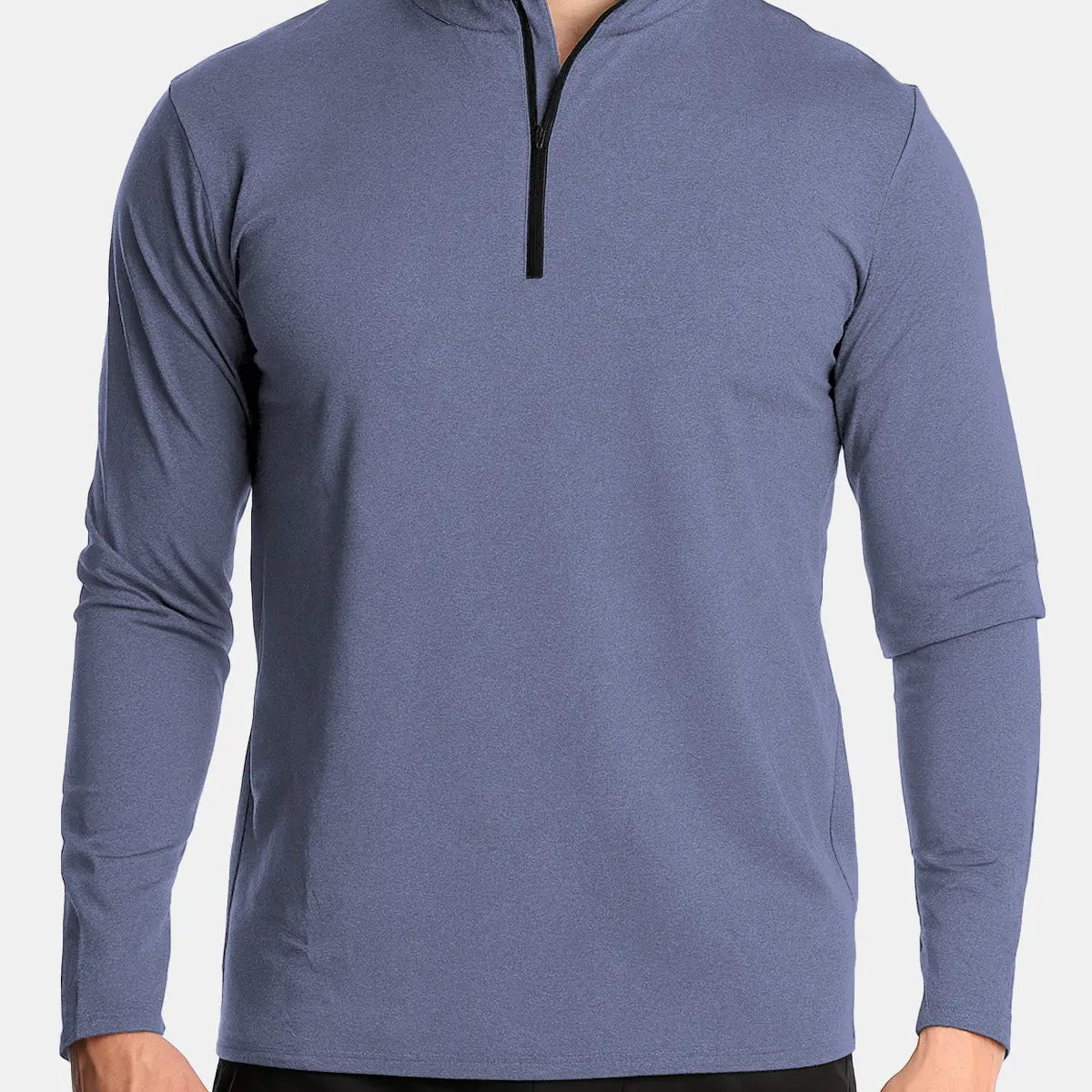 Men's Slim Fit Half-Zip Performance Long Sleeve Shirt Eleven Oasis