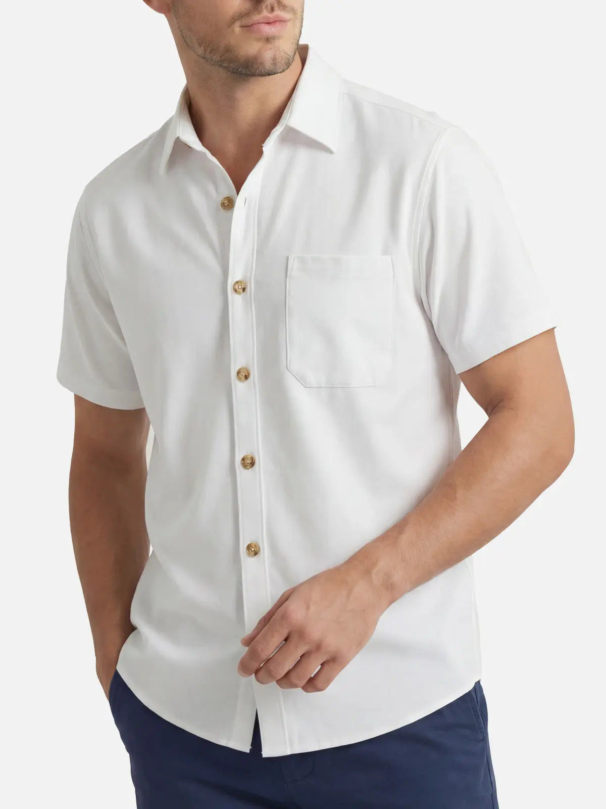 Men's Classic Chest Pocket Short Sleeve Shirt Eleven Oasis