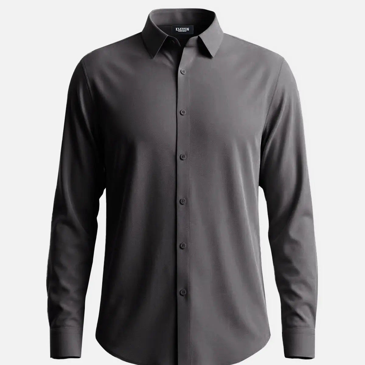 Men's Classic Solid Slim Fit Long Sleeve Shirt Eleven Oasis