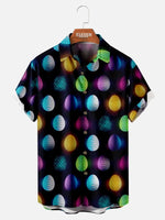 Men's Easter Egg Pattern Short Sleeve Shirt Eleven Oasis
