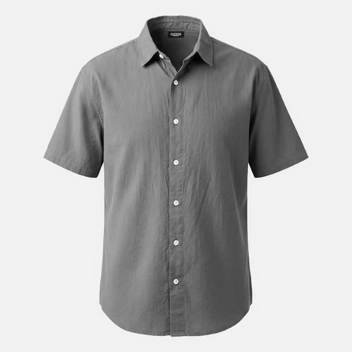 Men's Everyday Linen-Blend Short Sleeve Shirt Eleven Oasis