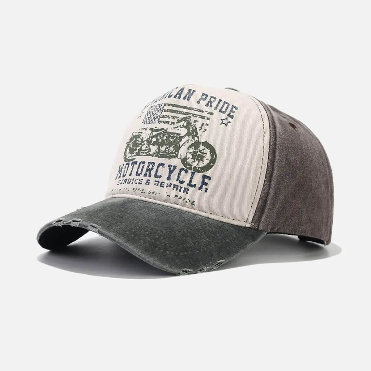 Vintage American Pride Motorcycle Baseball Cap Eleven Oasis