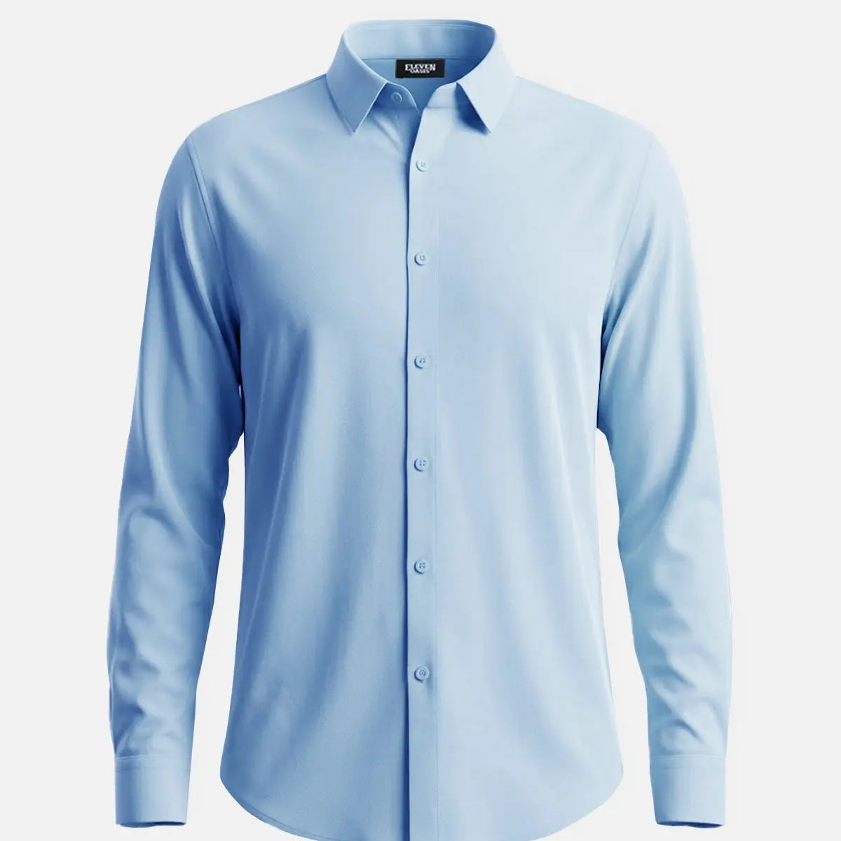 Men's Classic Solid Slim Fit Long Sleeve Shirt Eleven Oasis
