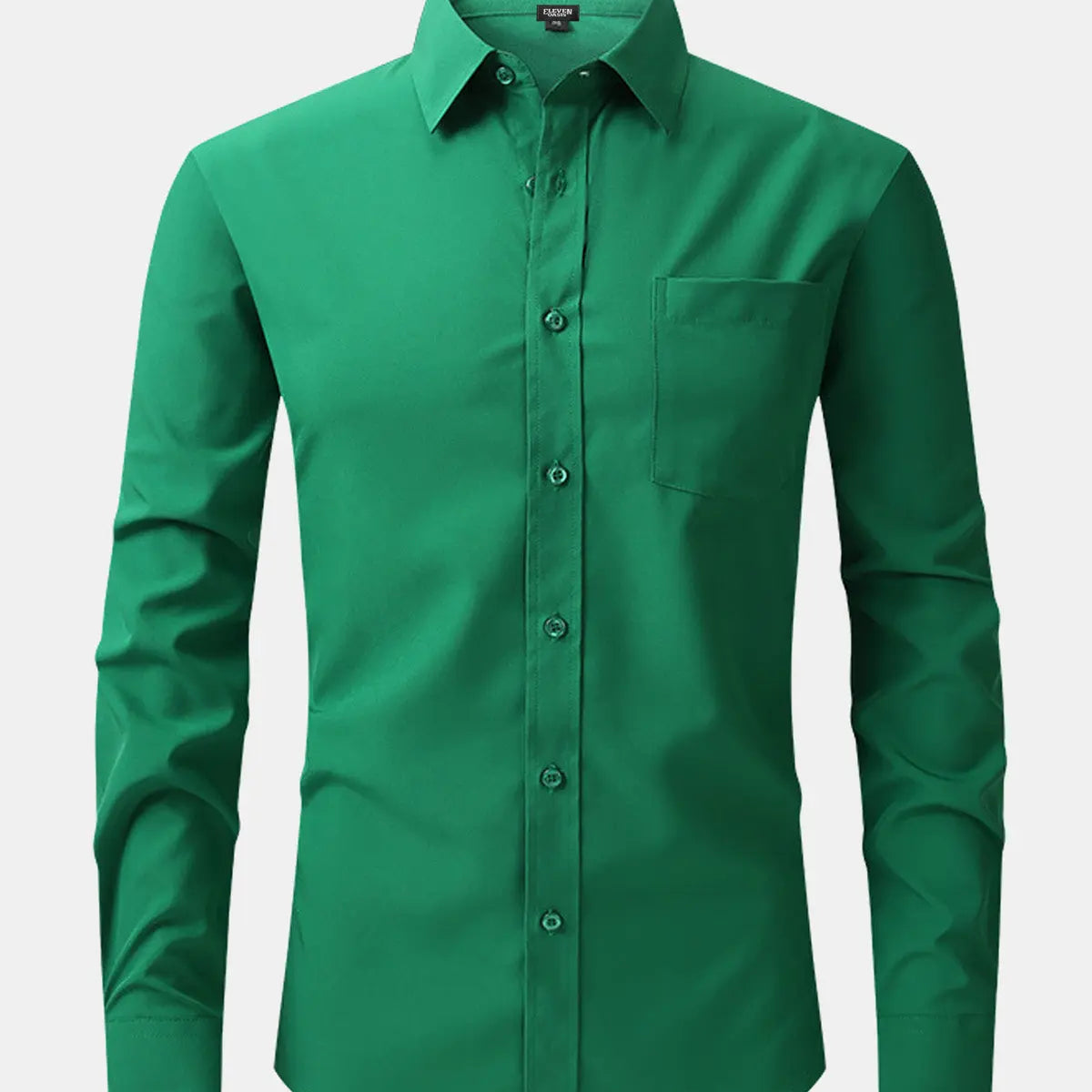 Men's Business Casual Long Sleeve Shirt ElevenOasis