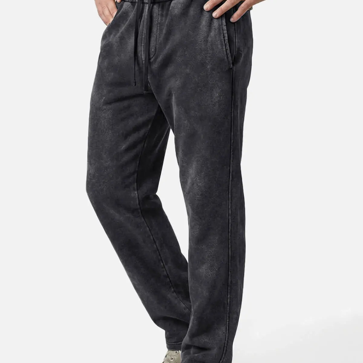 Men's Vintage Washed Cotton Sweatpants Eleven Oasis