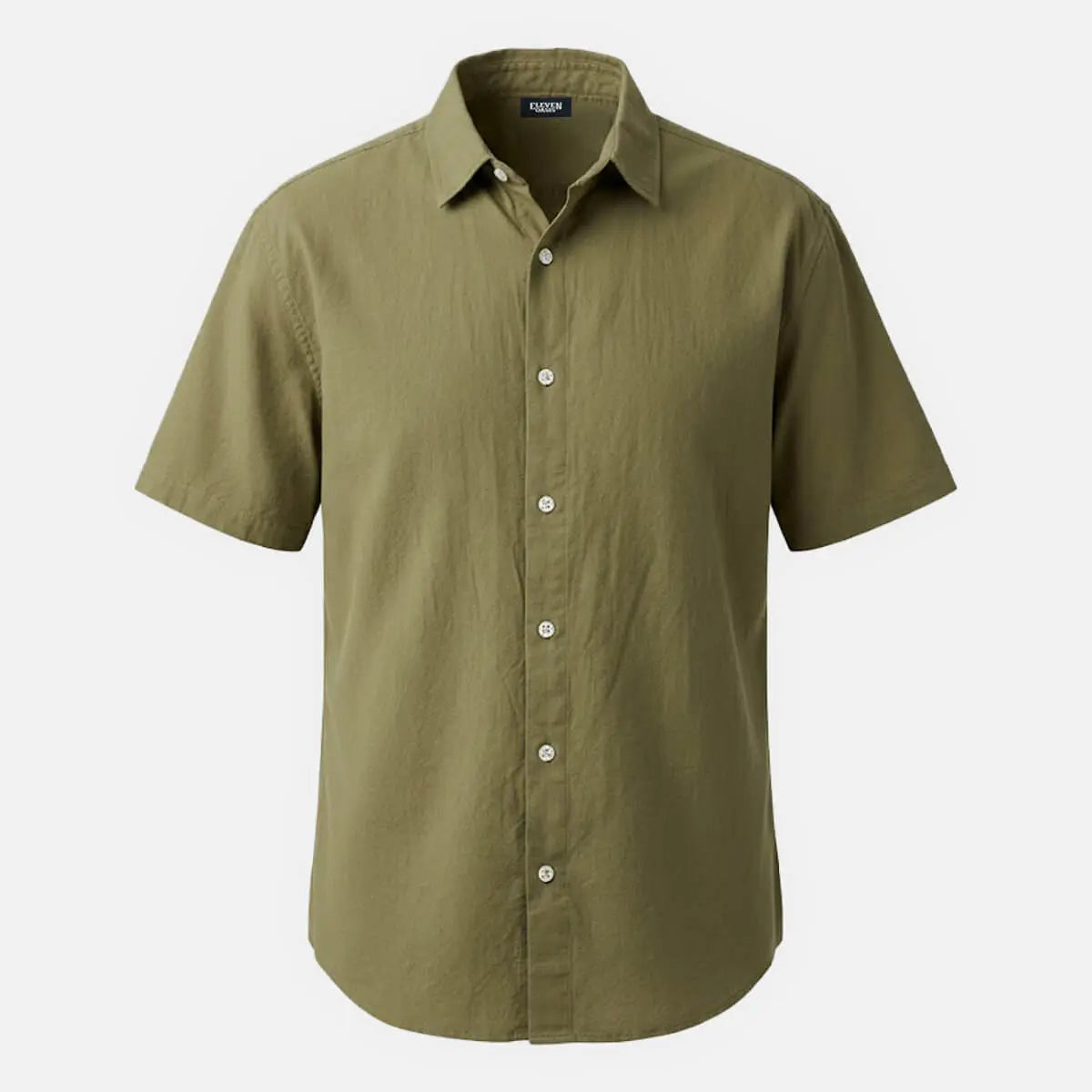 Men's Everyday Linen-Blend Short Sleeve Shirt Eleven Oasis