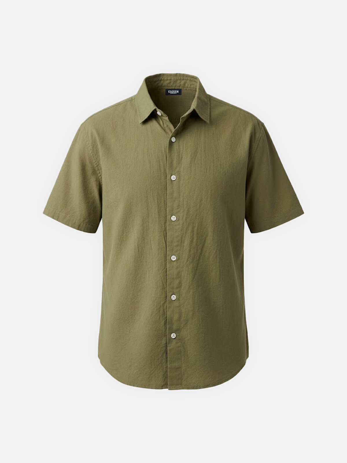 Men's Everyday Linen-Blend Short Sleeve Shirt Eleven Oasis