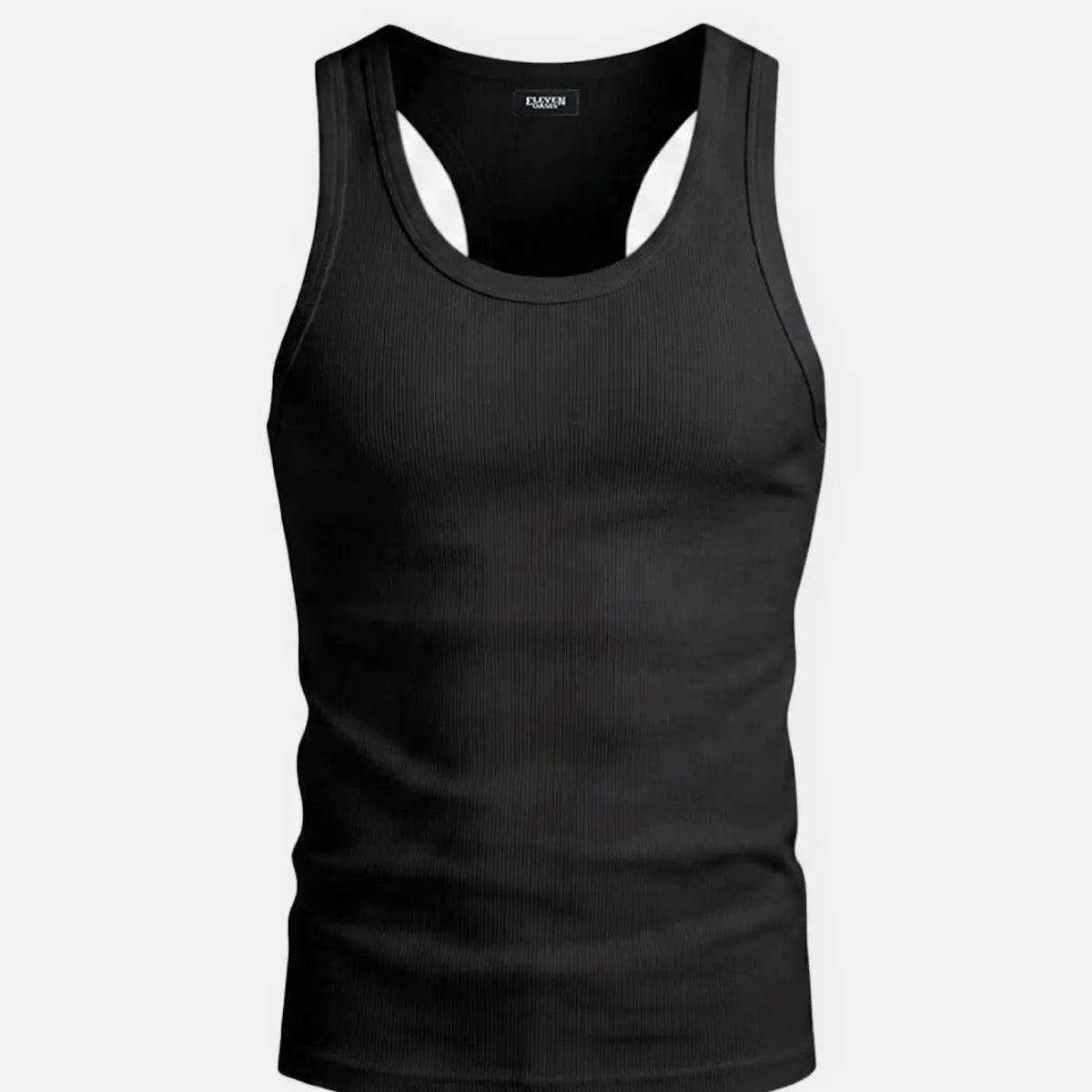 Men's Ribbed Athletic Slim Fit Tank Top Eleven Oasis