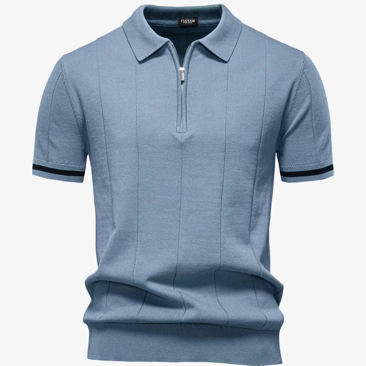 Men's Refined Slim Polo Knit Short Sleeve Shirt ElevenOasis