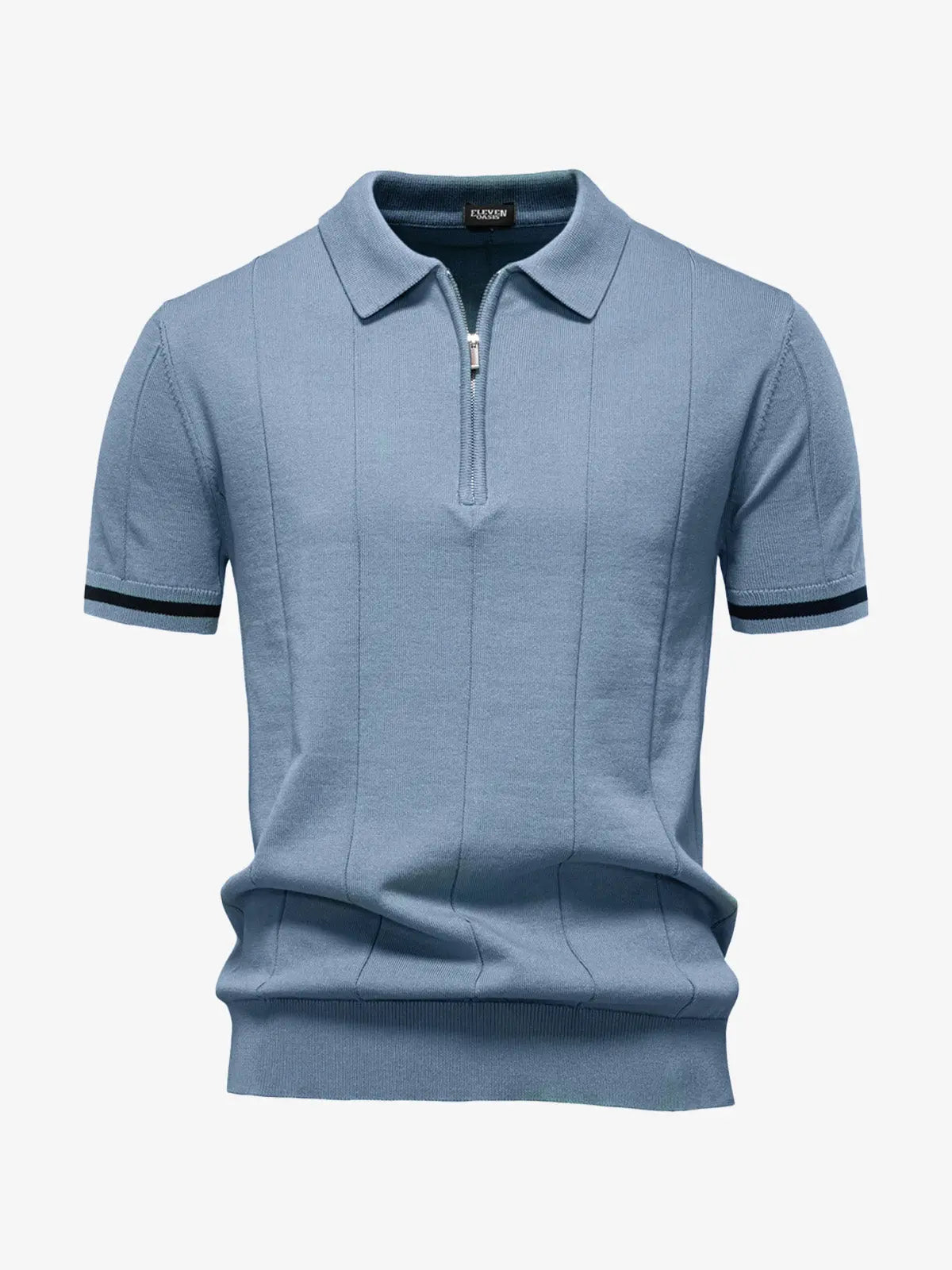 Men's Refined Slim Polo Knit Short Sleeve Shirt ElevenOasis