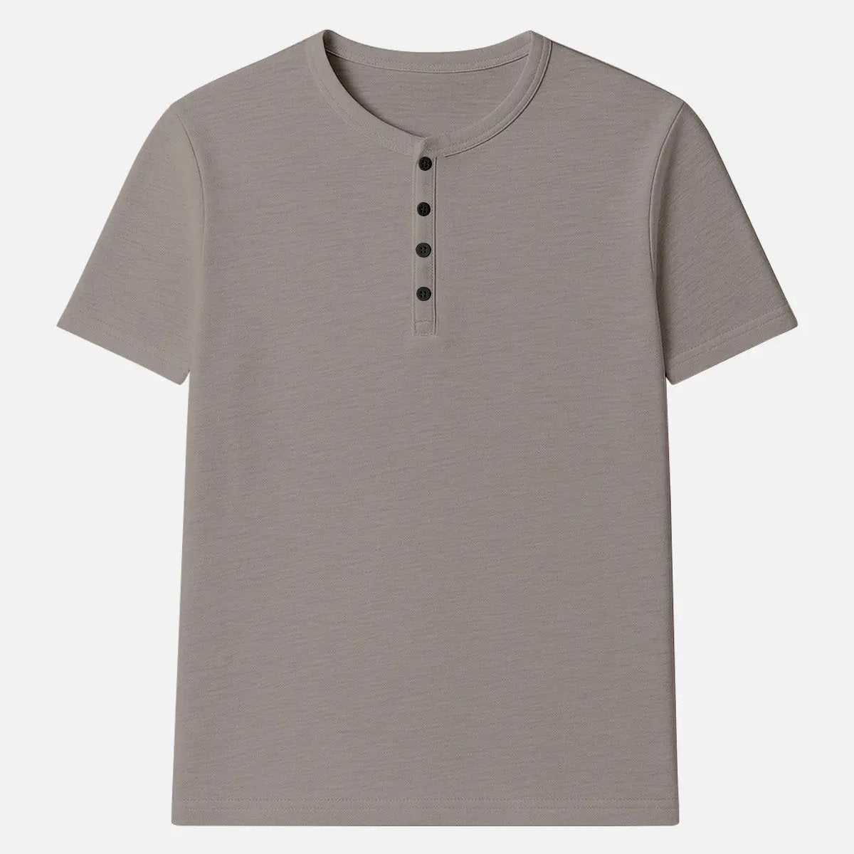 Men's Classic Cotton Henley T-Shirt ElevenOasis