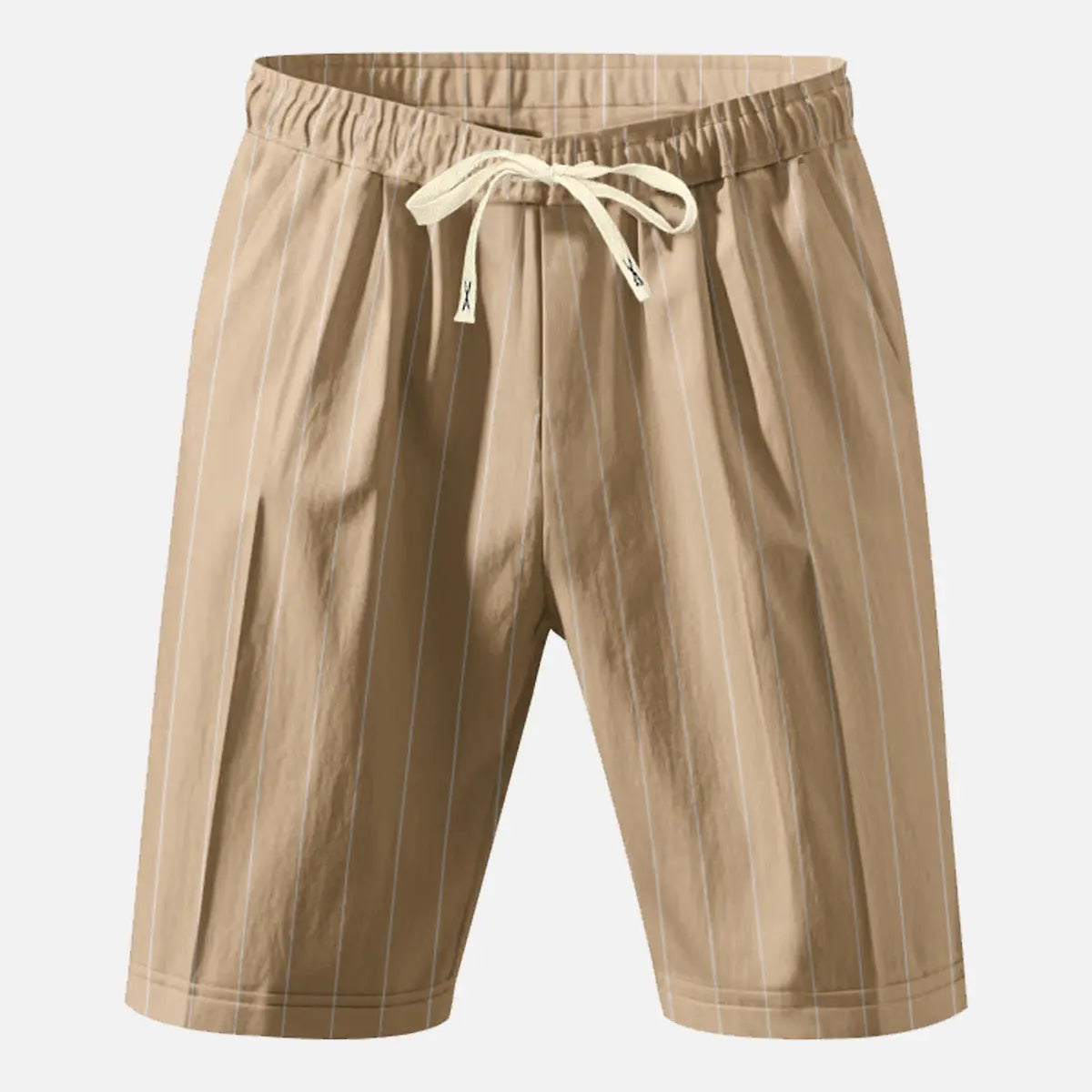 Men's Pinstripe Linen Blend Drawstring Shorts Eleven Oasis