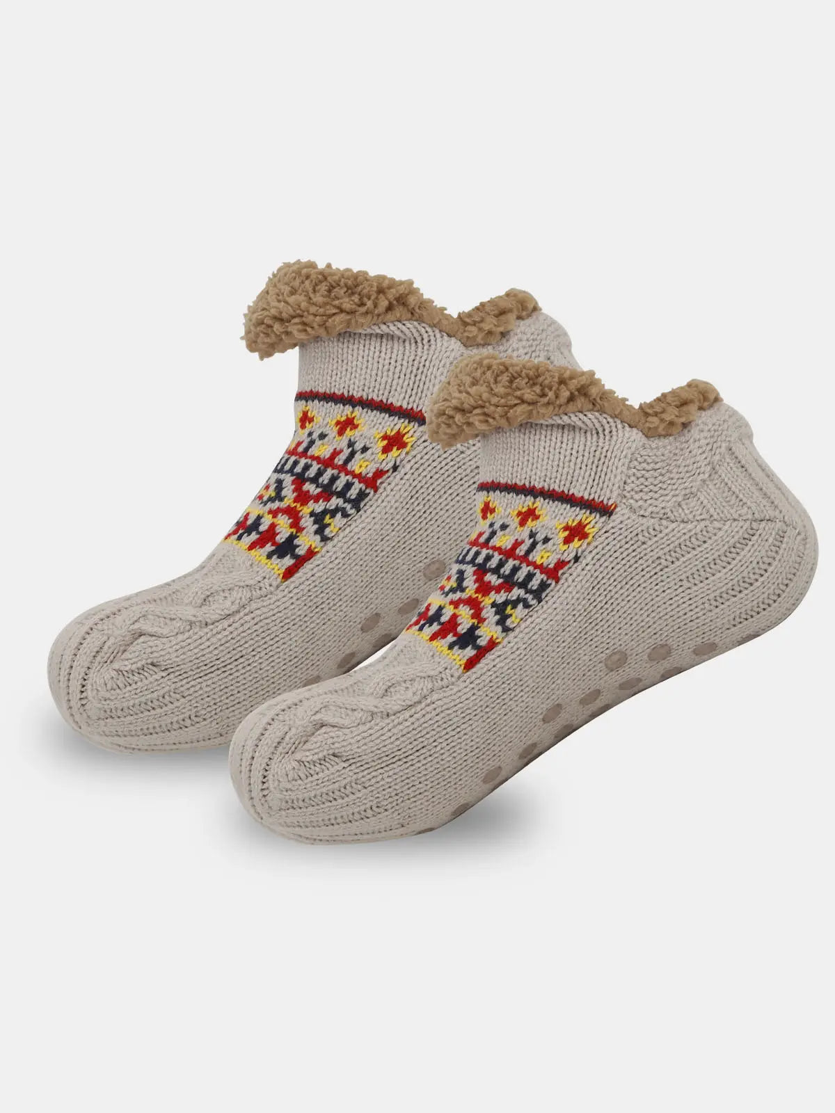 Cable Knit Indoor Slipper Socks Eleven Oasis