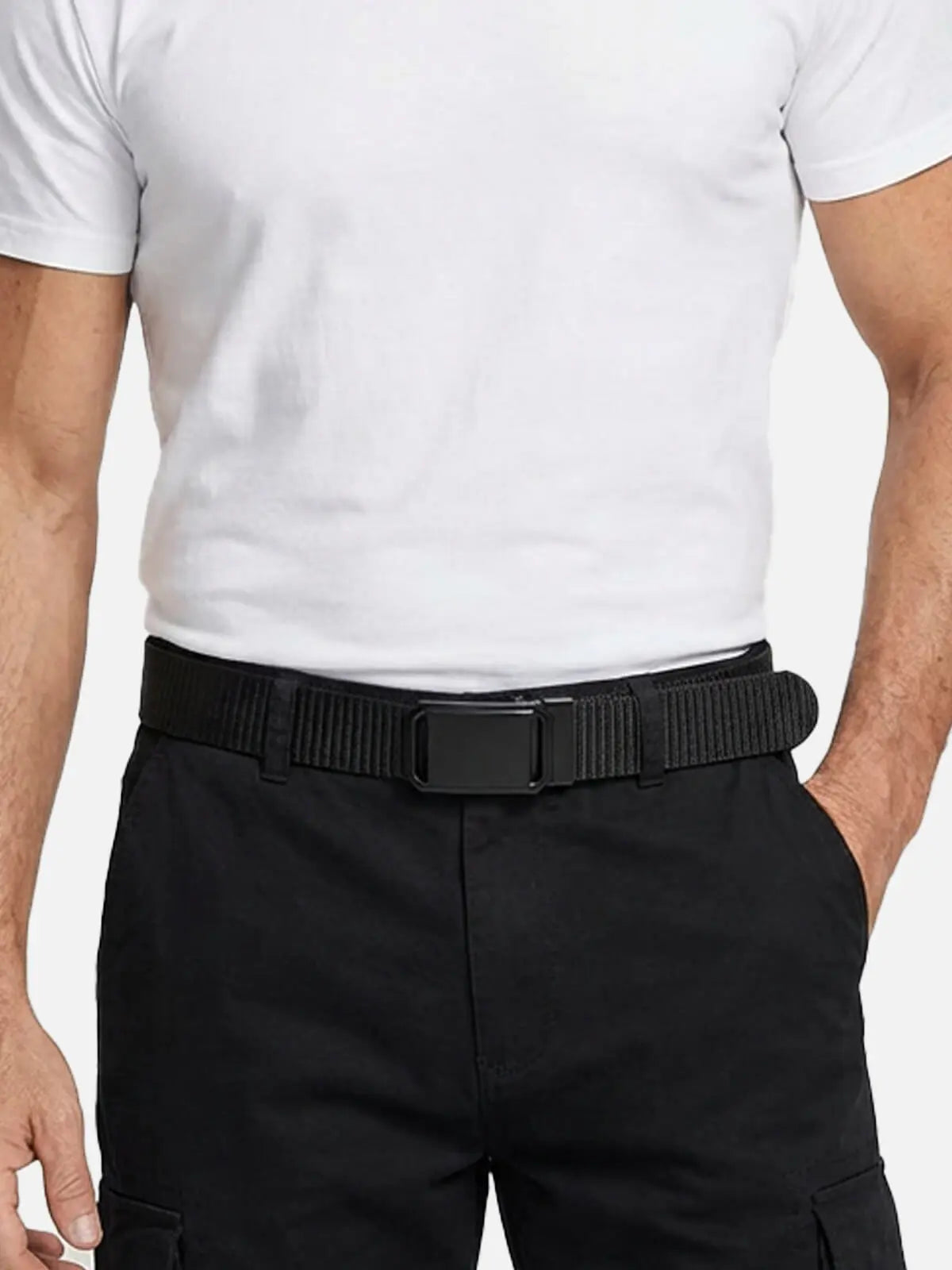 Men's Canvas Iron Buckle Belt Eleven Oasis