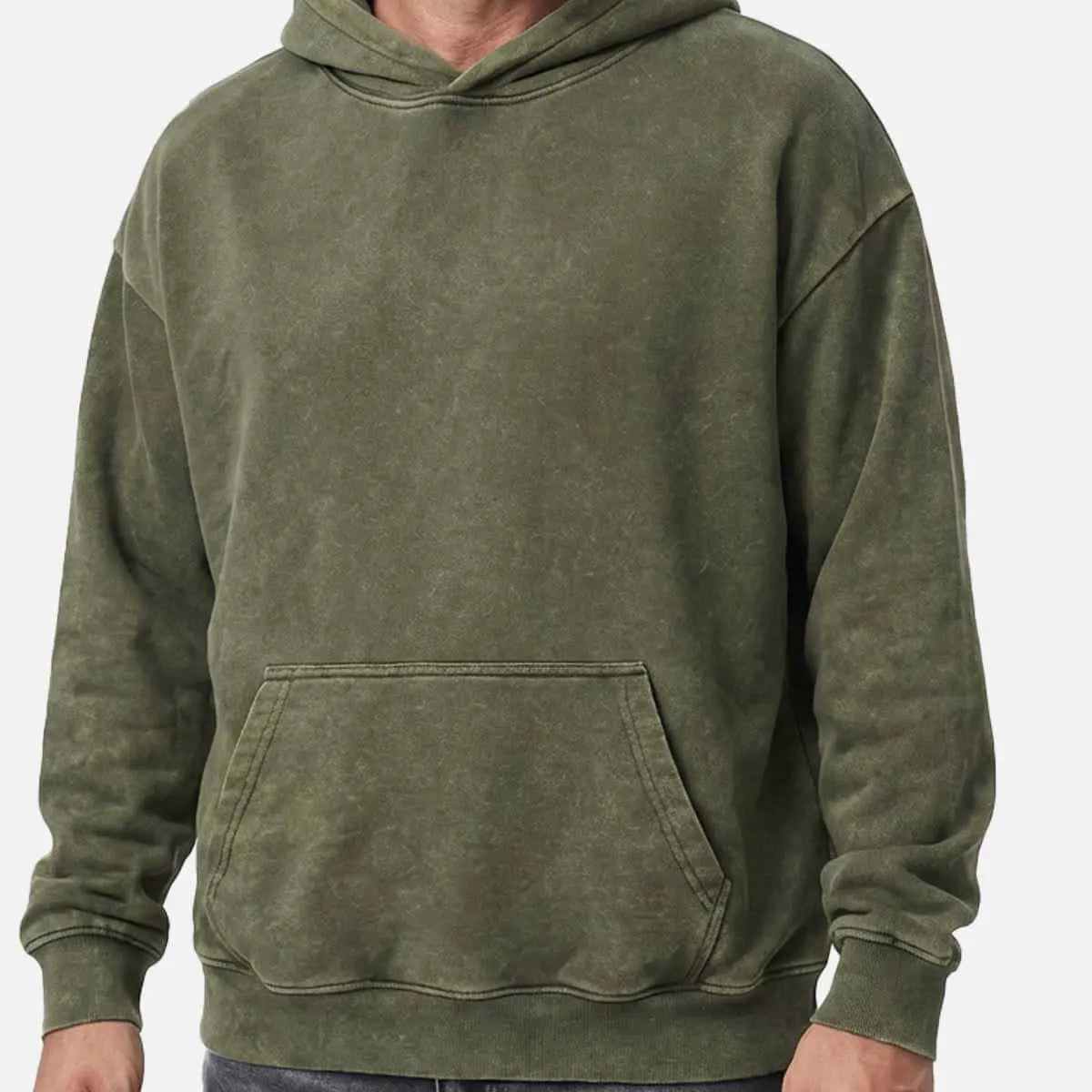 Men's Vintage Washed Cotton Hoodie Eleven Oasis