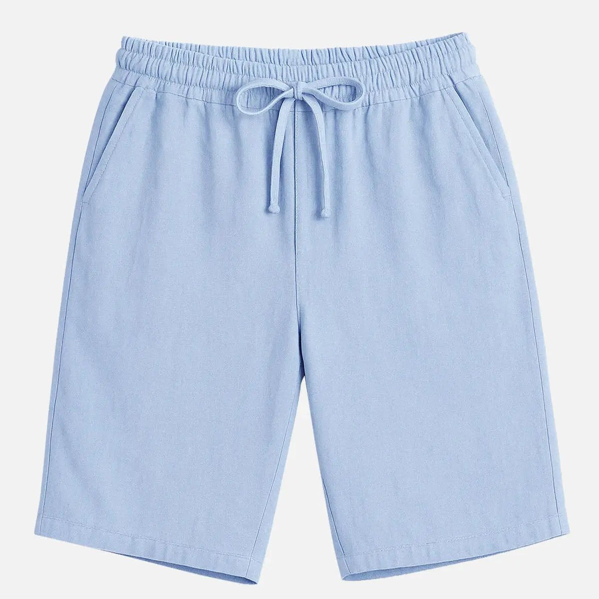 Men's Linen Blend Elastic Waist Shorts Eleven Oasis