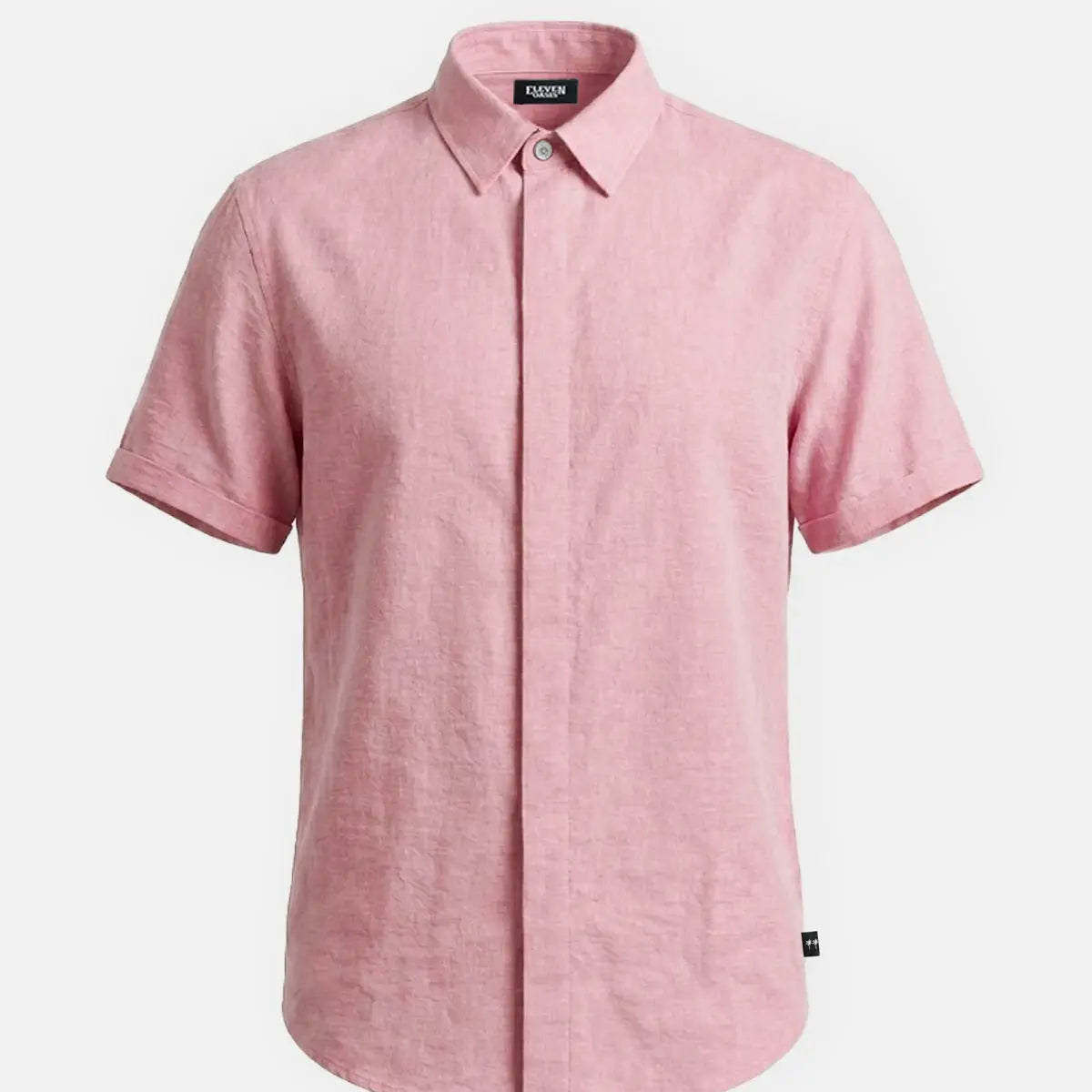 Tall Men's Rayon Blend Classic Short Sleeve Shirt Eleven Oasis