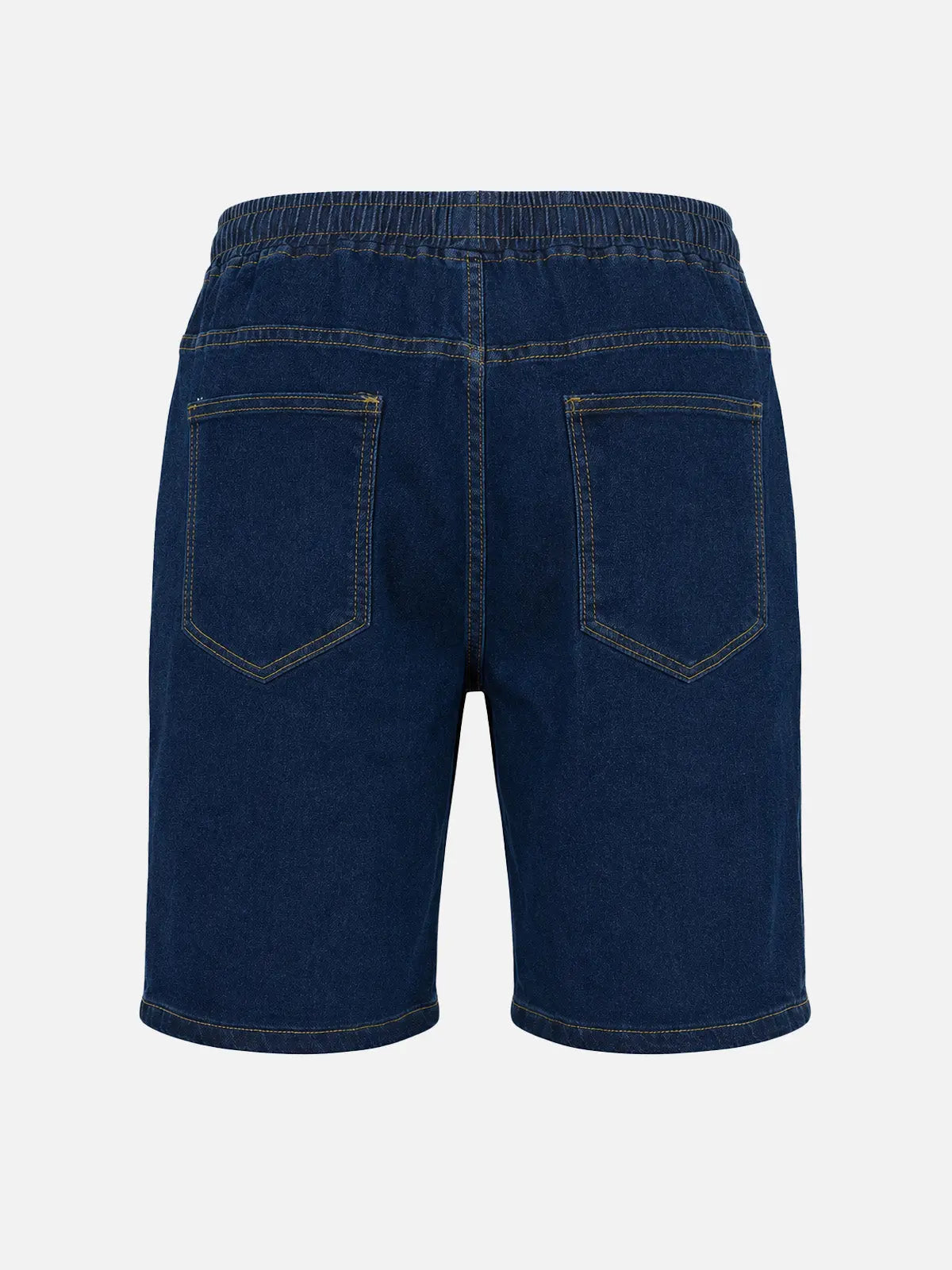 Men's Stretch Cotton Straight-Leg Drawstring Denim Shorts Eleven Oasis