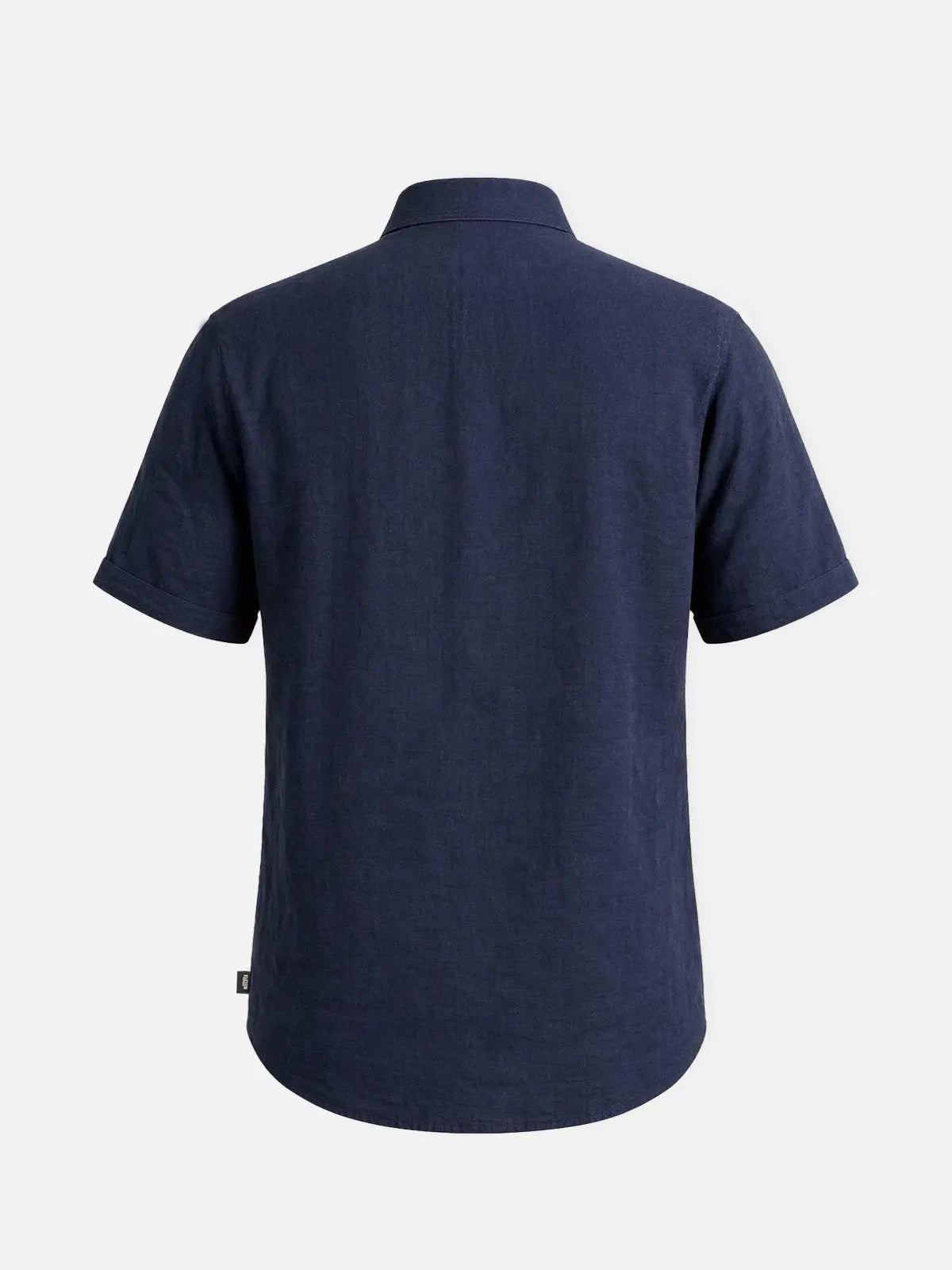 Men's Linen Cotton Blend Short Sleeve Shirt ElevenOasis