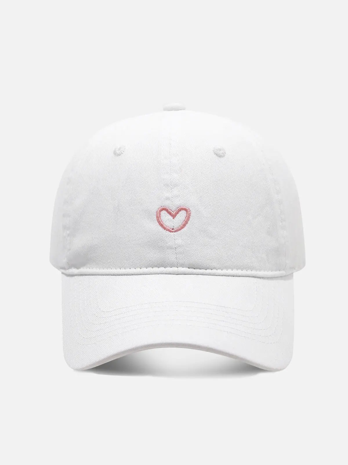 Heart Washed Cotton Baseball Cap ElevenOasis
