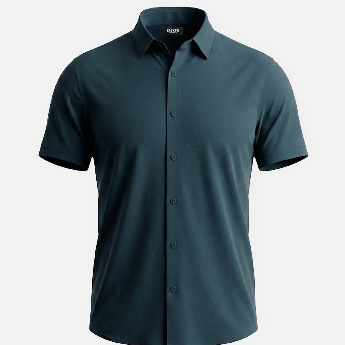 Men's Classic Stretch Slim Fit Short Sleeve Shirt ElevenOasis