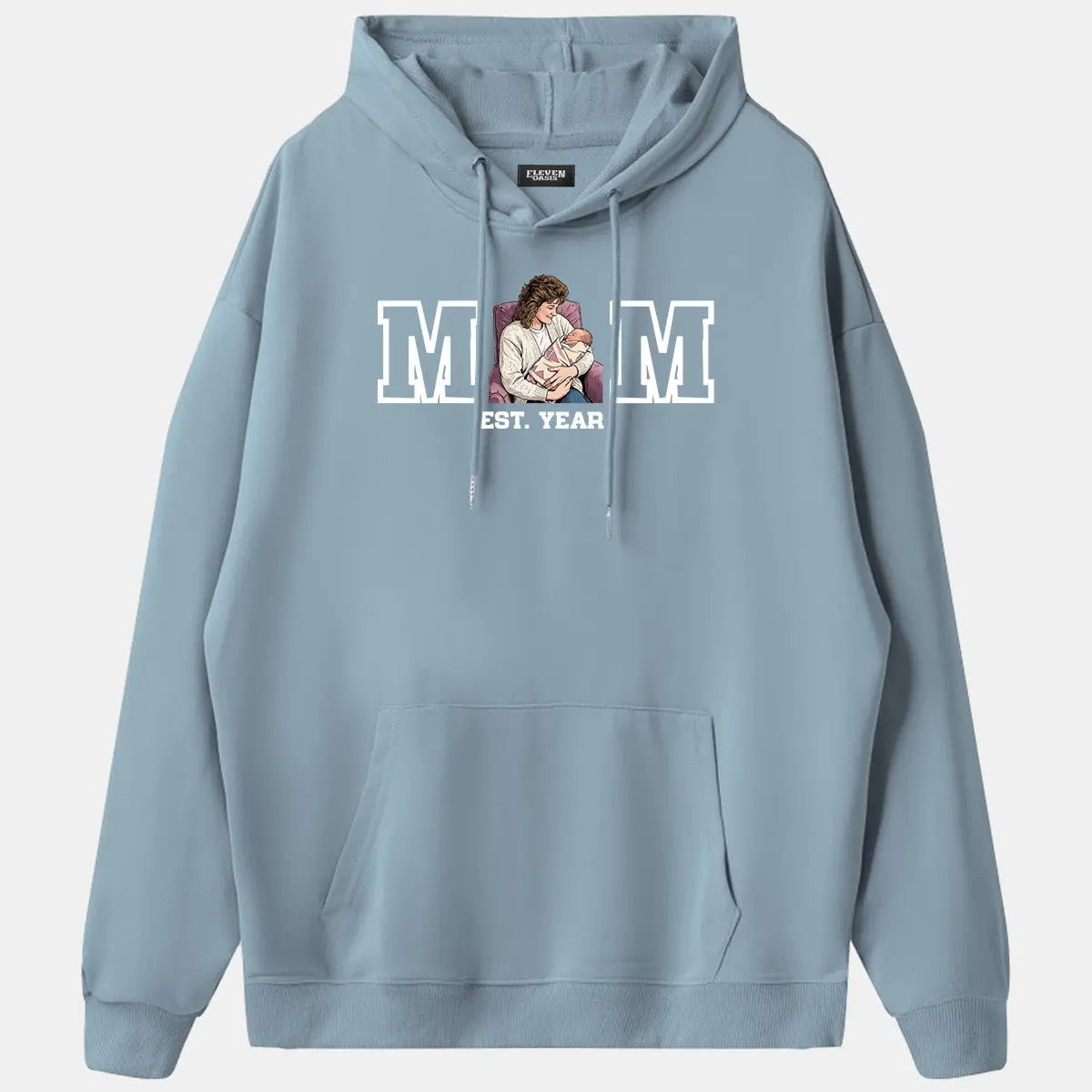 Custom Mom Illustration Hoodie Eleven Oasis