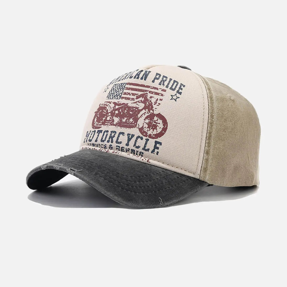 Vintage American Pride Motorcycle Baseball Cap Eleven Oasis