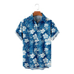 Men's Floral Vacation Print Short Sleeve ShirtMens short sleeve shirts Big and tall Mens shirts Short sleeve shirts for men Mens 4xl shirts Casual short sleeve shirts