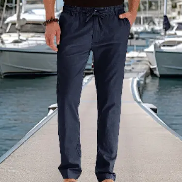 Men's Casual Seaside Drawstring Pants ElevenOasis