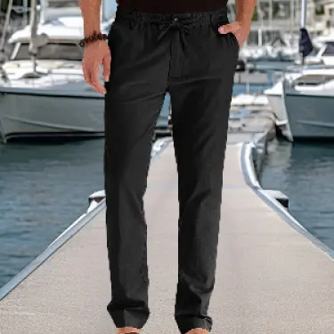 Men's Casual Seaside Drawstring Pants ElevenOasis