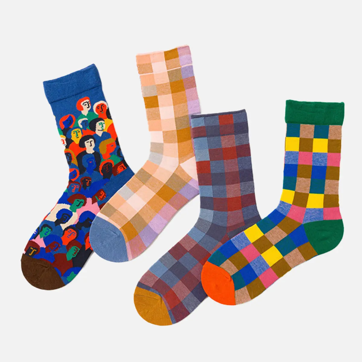 Men's Patterned Crew Socks Eleven Oasis