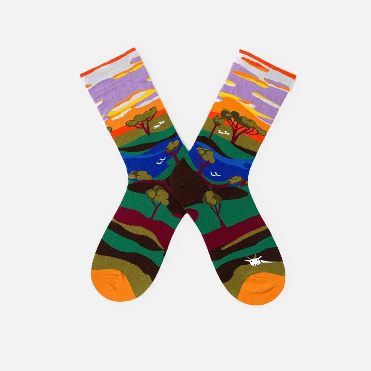 Men's Patterned Crew Socks Eleven Oasis