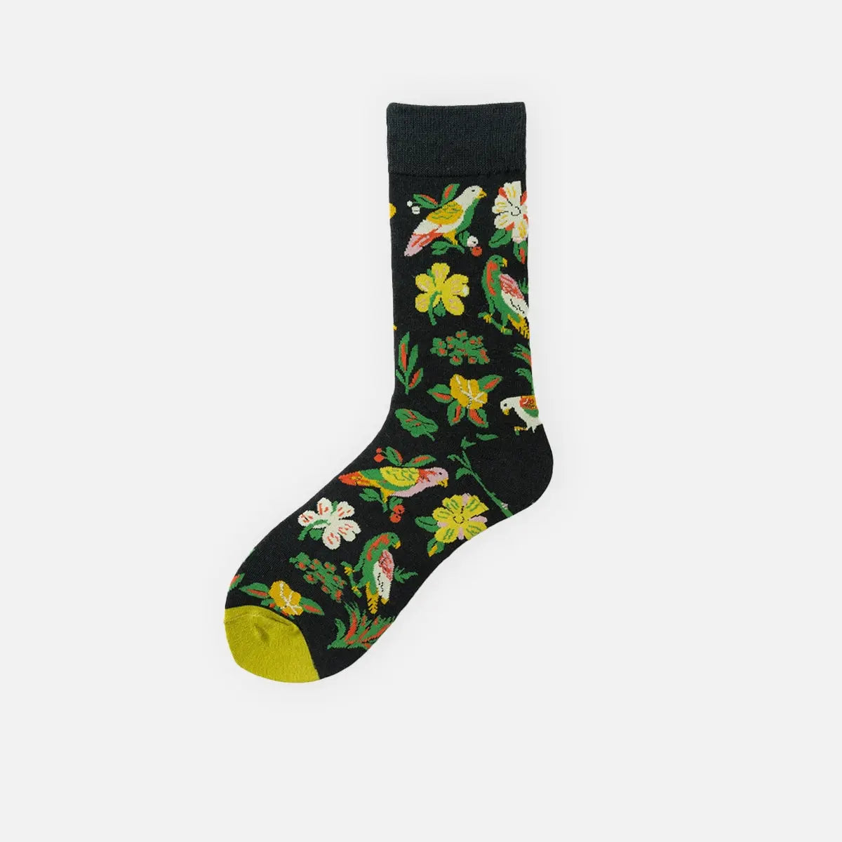 Men's Floral Pattern Crew Socks Eleven Oasis